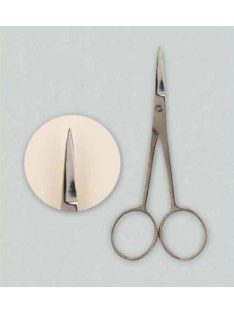 Rozsdamentes hegyes egyenes olló - 10 cm