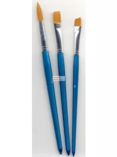 Ecsetkészlet - Gold Taklon ecsetek, vegyesen - 3 db