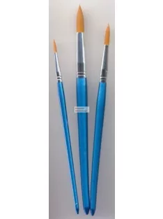   Ecsetkészlet - Gold Taklon nagyméretű kerek hegyes ecsetek - 3 db