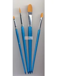   Ecsetkészlet - Gold Taklon macskanyelv alakú ecsetek - 4 db