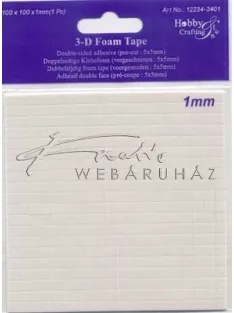 Ragasztókocka - 0,5 mm vastag - 3D Ragasztókocka 5 x 5 mm kockák, holland