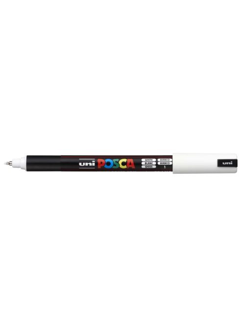 Dekormarker, 0,7 mm, UNI Posca PC-1MR - Fehér 01