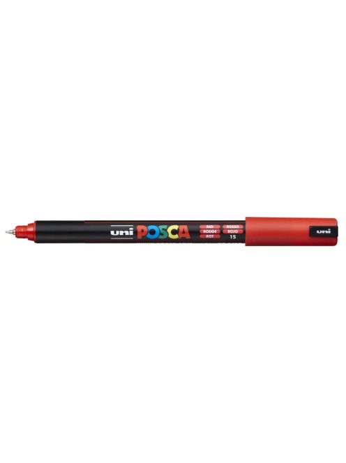 Posca filc, 0,7 mm, UNI Posca PC-1MR - Piros 15
