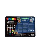 Dekormarker készlet - UNI Posca vegyes készlet, 20 db-os POP