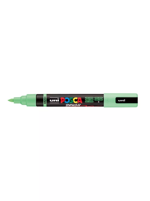 Posca filc, Ecset hegyű, 1-4 mm vastag filc, UNI Posca PC-5BR, világoszöld 05