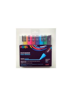 Dekormarker készlet, 1,8-2,5 mm, UNI Posca PC-5M - 8 színű készlet