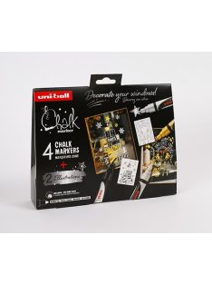   UNI PWE-5M Karácsonyi Szett - 4 dbos - Skandináv (Arany Ezüst Fehér Fekete)