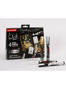   UNI PWE-5M Karácsonyi Szett - 4 dbos - Skandináv (Arany Ezüst Fehér Fekete)