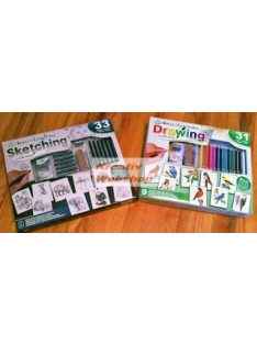 Kreatív hobby - Hobby művész - Grafikai készlet - Színes madarak + Rajzolj könnyen állatokat!