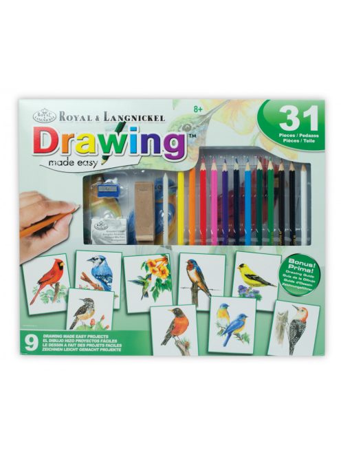 Kreatív hobby - Hobby művész - Grafikai készlet -Színes madarak