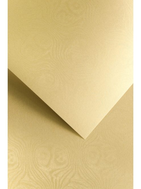 Domborított karton - Finom vonal mintás karton, 250 gr, A4, 1 lap - Arany színű