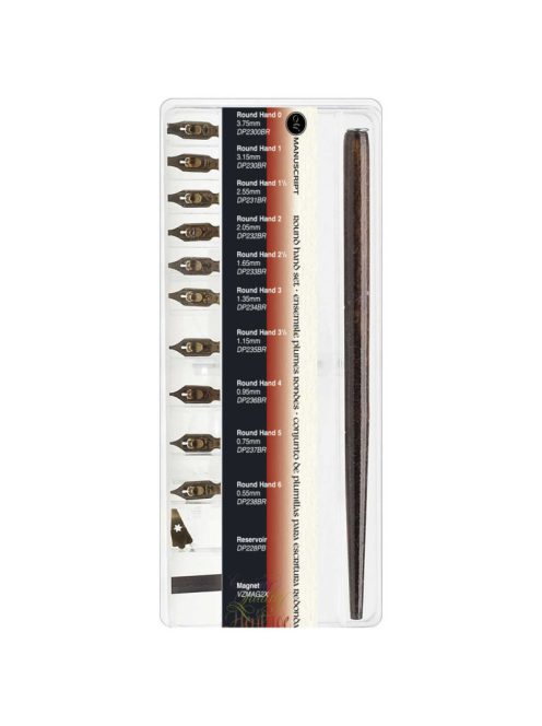 Kalligráfia készlet Manuscript Round Hand Set