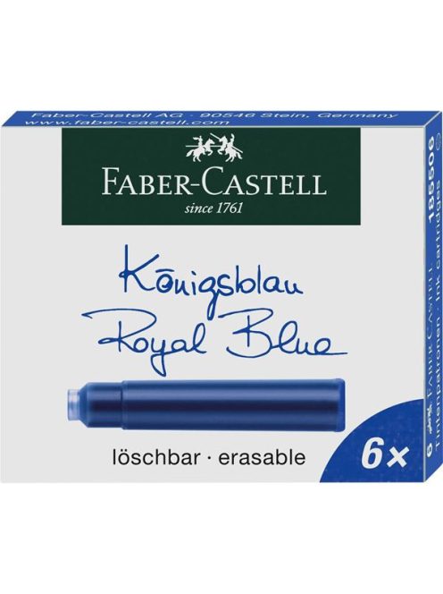 Tintapatronok kék Faber-Castell