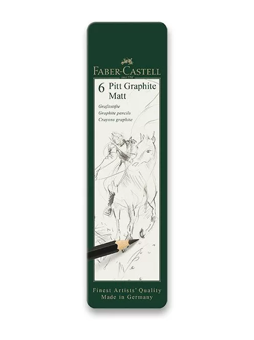 Ceruzakészlet Faber-Castell Graphite matt - 6 db