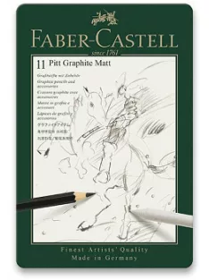 Rajzkészlet Faber-Castell Graphite Matt 11 db