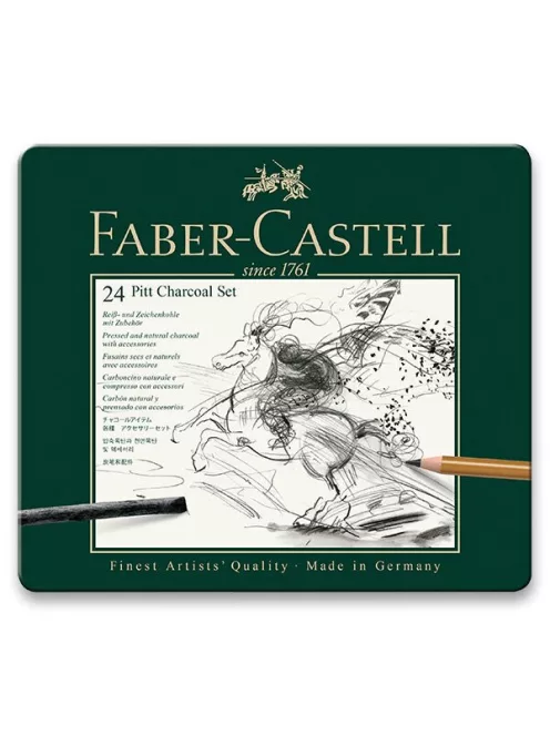Rajzkészlet Faber-Castell Charcoal 24 db
