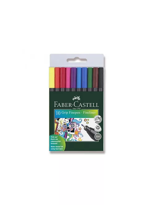 Színes jelölők Faber-Castell Grip 10 db