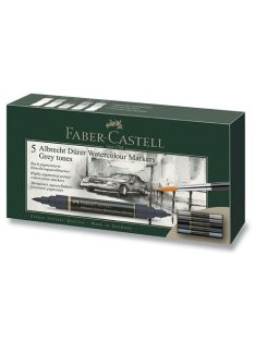 Faber-Castell akvarell marker készlet, szürke, 5 db