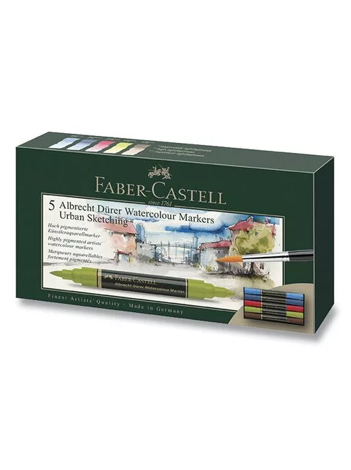 Akvarell jelölők készlet Faber-Castell Urban Sketch 5 db