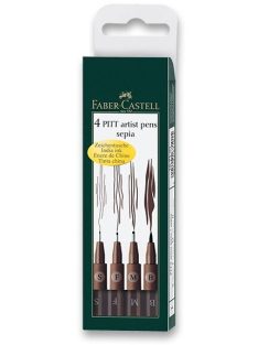 Jelölő készlet Faber-Castell 4 db – szépia