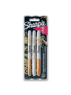 Sharpie permanens filctoll készlet 3 db - metál színek