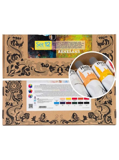 Renesans vízbázisú festékkészlet 12x60ml