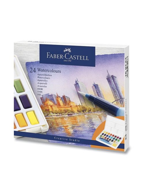 Faber Castell watercolor paints with a palette of 24 pcs