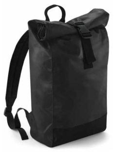 Fekete gurulós műanyag hátizsák