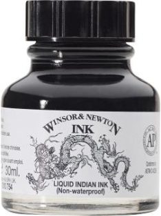 Winsor&Newton tinta 30ml 754 Folyékony indiai tinta