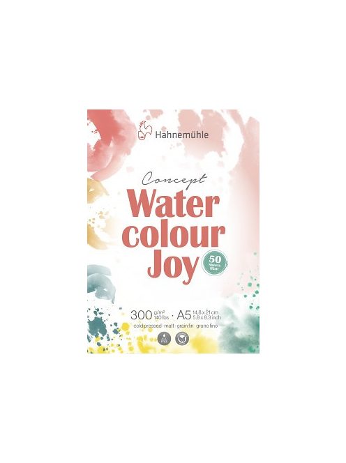 HHM Concept Watercolour Joy akvarell tömb 50 lap, A5