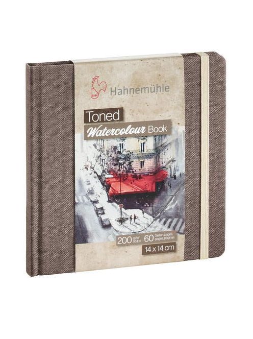 Akvarell füzet HHM barna 14x14cm 200g
