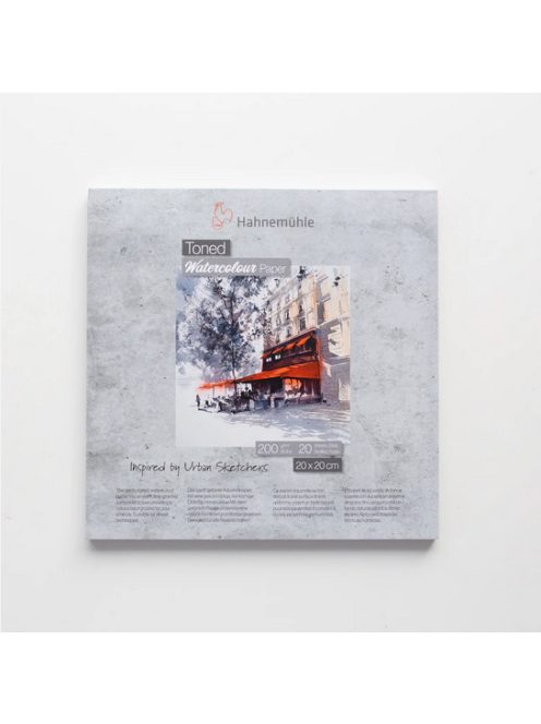 Szürke akvarell tömb HHM 20x20 cm 200g