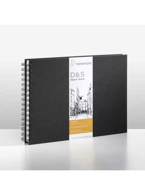 Spiral pad Hahnemühle D&S A4 landscape fekete