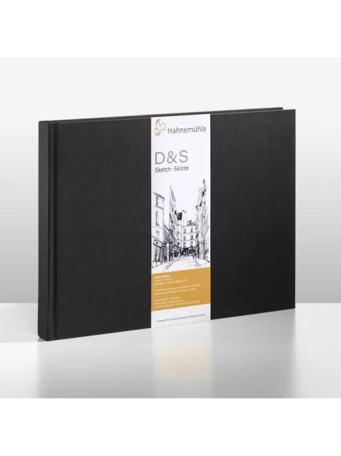 Sketchbook Hahnemühle D&S 19.5x19.5cm fekete