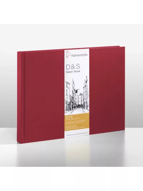 Sketch book Hahnemühle D&S A4 landscape red