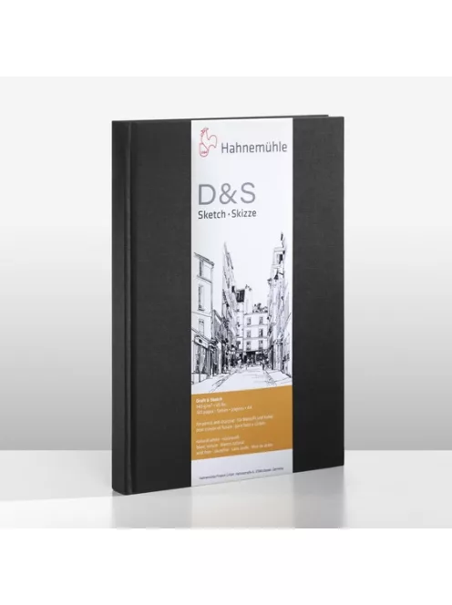 Vázlattömb Hahnemühle D&S A6 álló fekete