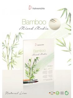 Bambusz vászonlap vegyes technikával HHM 15.3x25cm 265g