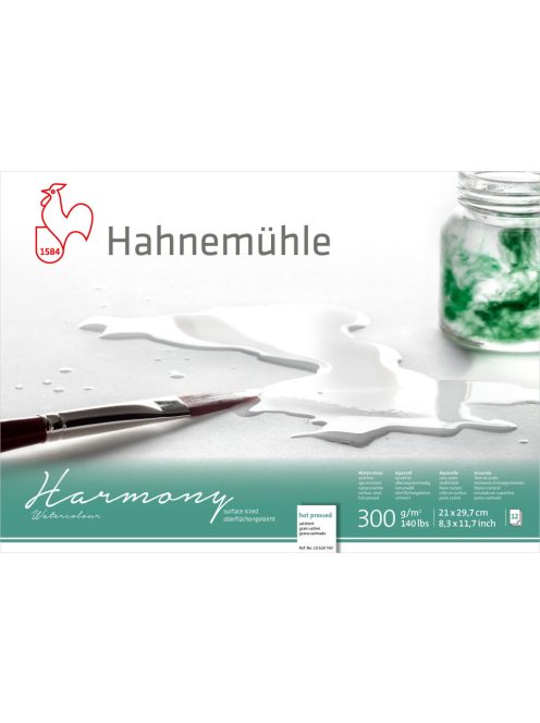 Akvarell tömb HHM Harmony HP A4 300g ragasztott