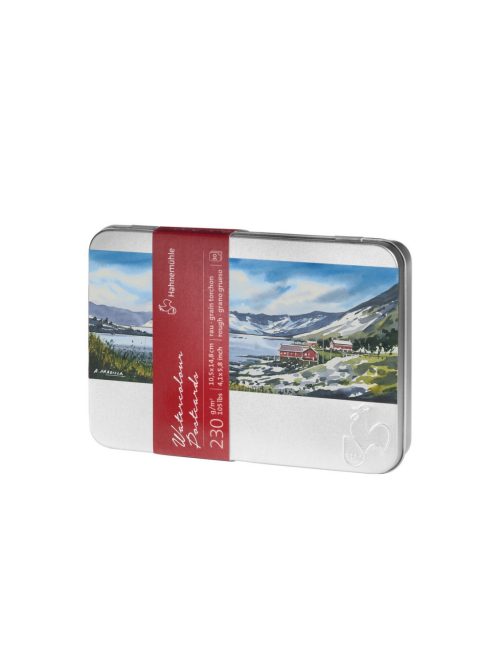 Akvarell képeslapok HHM durva A6 fém dobozban