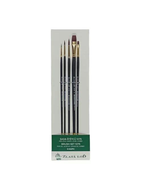 ecset set Zlatá loď 1075 5 pcs