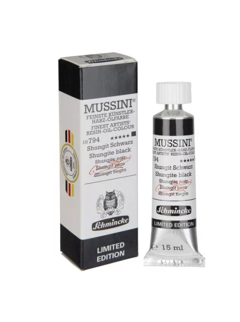 Mussini oil paint 15ml - 794 Shungite fekete, limited edition