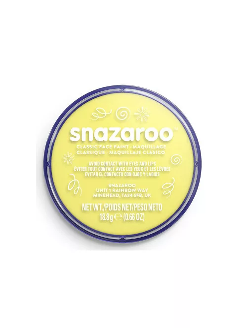 Snazaroo arcfesték 18ml - Halvány Yellow