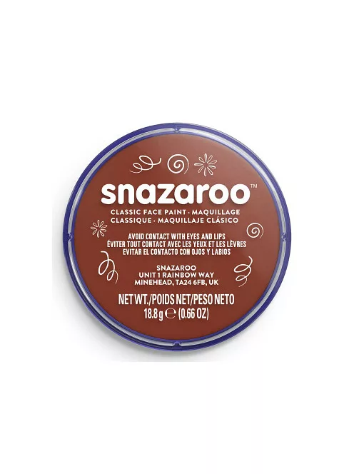 Snazaroo arcfesték 18ml - Rust Brown