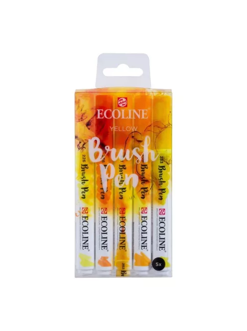 Ecoline Brush Pen készlet 5 db Yellow