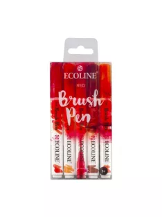 Ecoline Brush Pen készlet 5 db Red