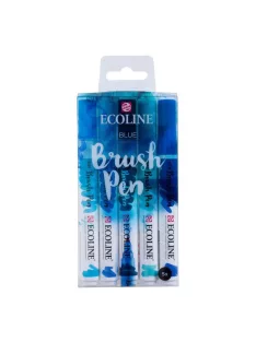 Ecoline Brush Pen készlet 5 db Blue