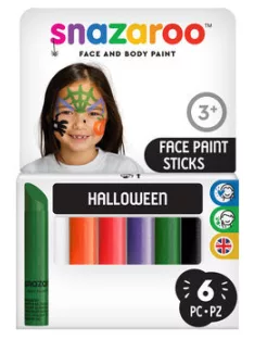 Arcfestő krétán 6 szín Snazaroo – Halloween