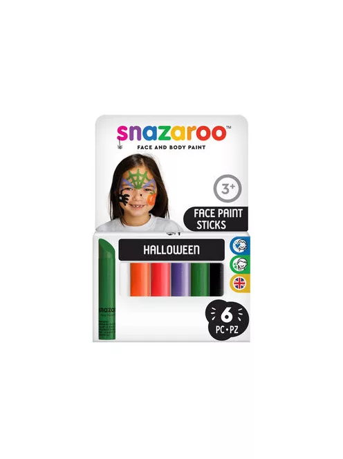 Arcfestő krétán 6 szín Snazaroo – Halloween