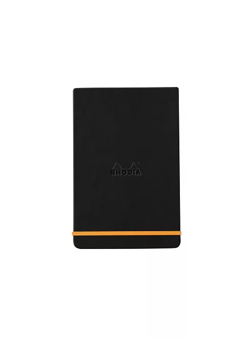 Rhodia notebook with hard boards 9x14cm - Black