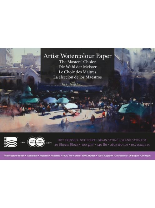 Akvarell Baohong Masters 26x36cm melegen préselt 300g-os papírlap